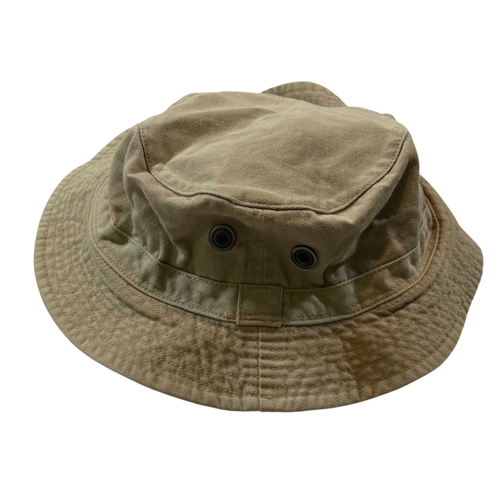 VTG Lids The Bucket Ultimate Headgear Hat Mens Large Tan Cotton Utility Safari